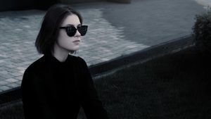 Girl in black shirt