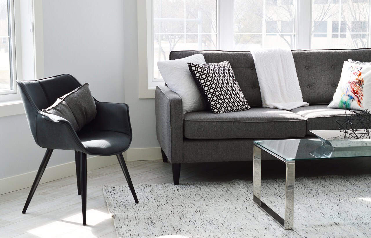 Clean living room