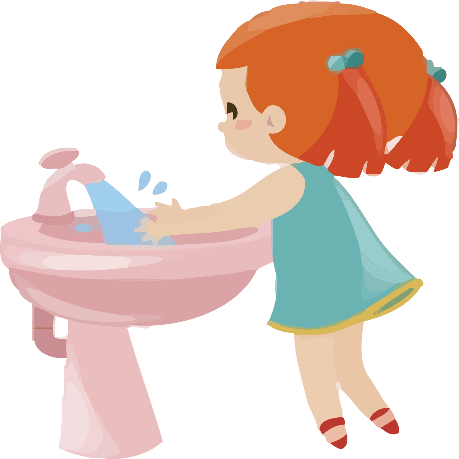 Girl Washing Hands