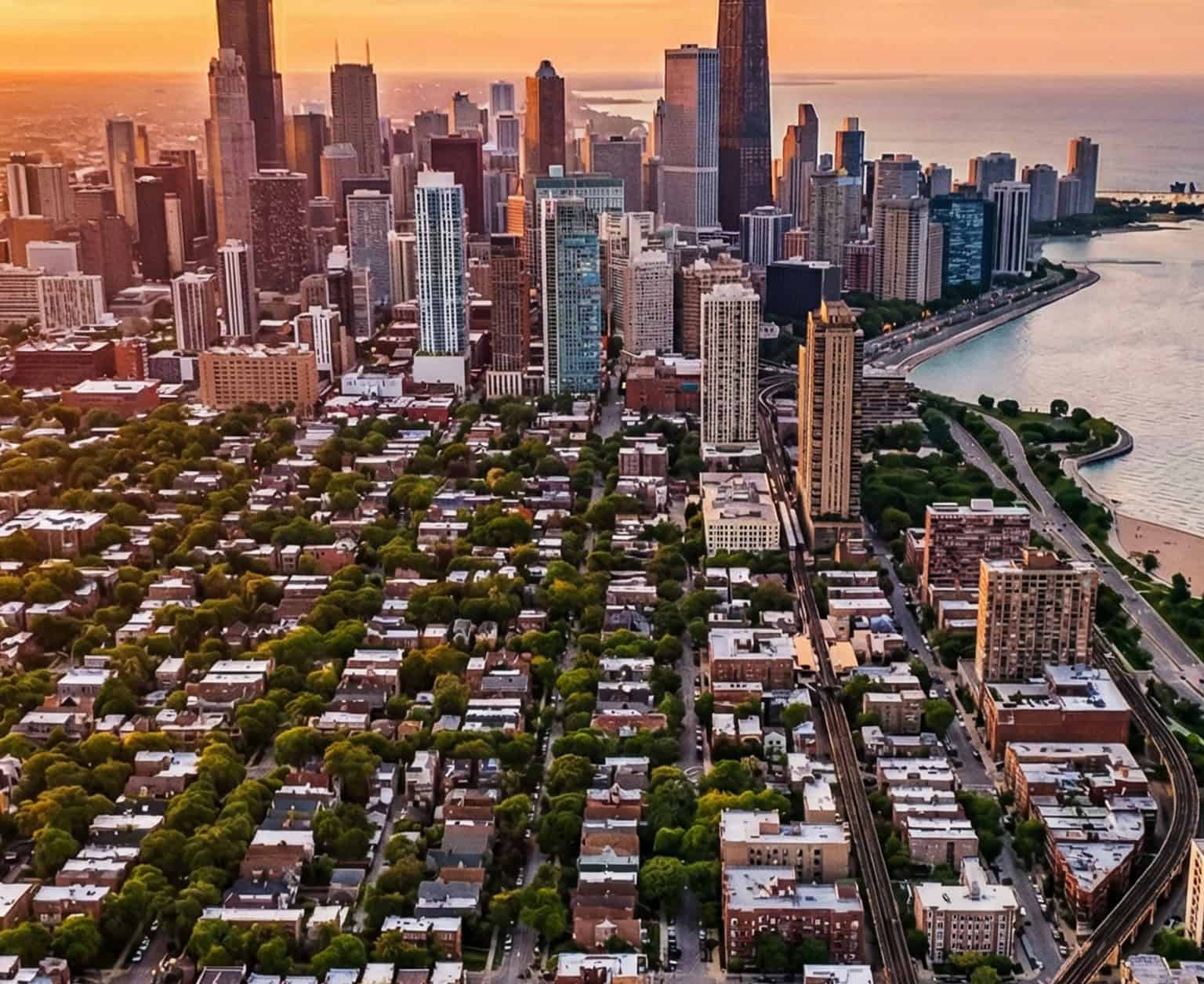 House cleaning services in Chicago Illinois skyline