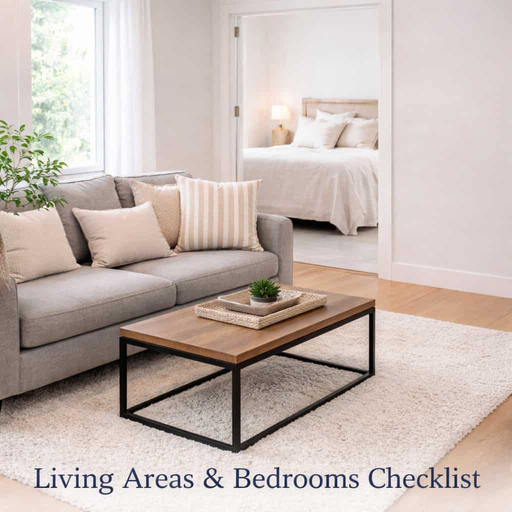 Living and bedroom cleaning services by Best Maids.