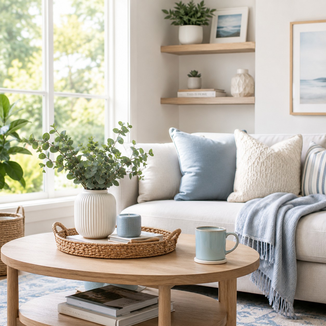 Clean and bright living room representing Best Maids house cleaning tips and home care guides