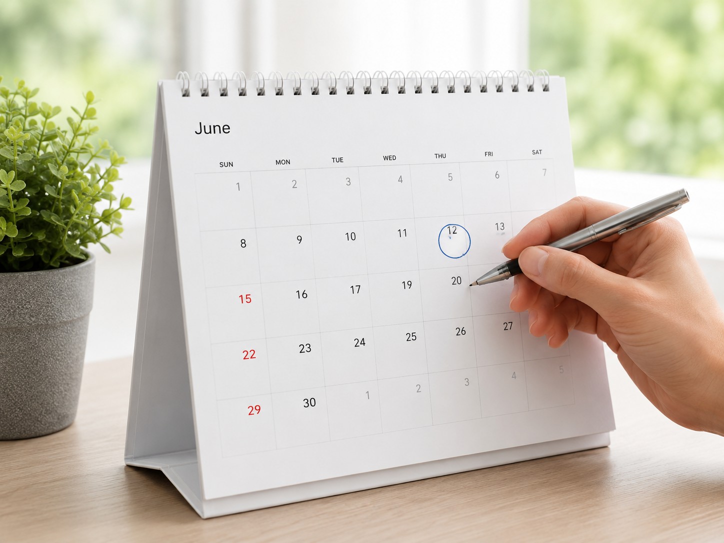 Calendar showing a selected date for scheduling a Best Maids house cleaning appointment