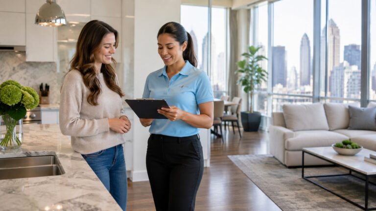 Best Maids professional reviewing house cleaning cost for a Chicago home