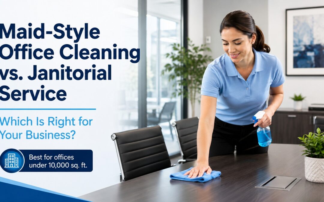 Maid-Style Office Cleaning vs. Janitorial Service: Which Is Right for Your Business?